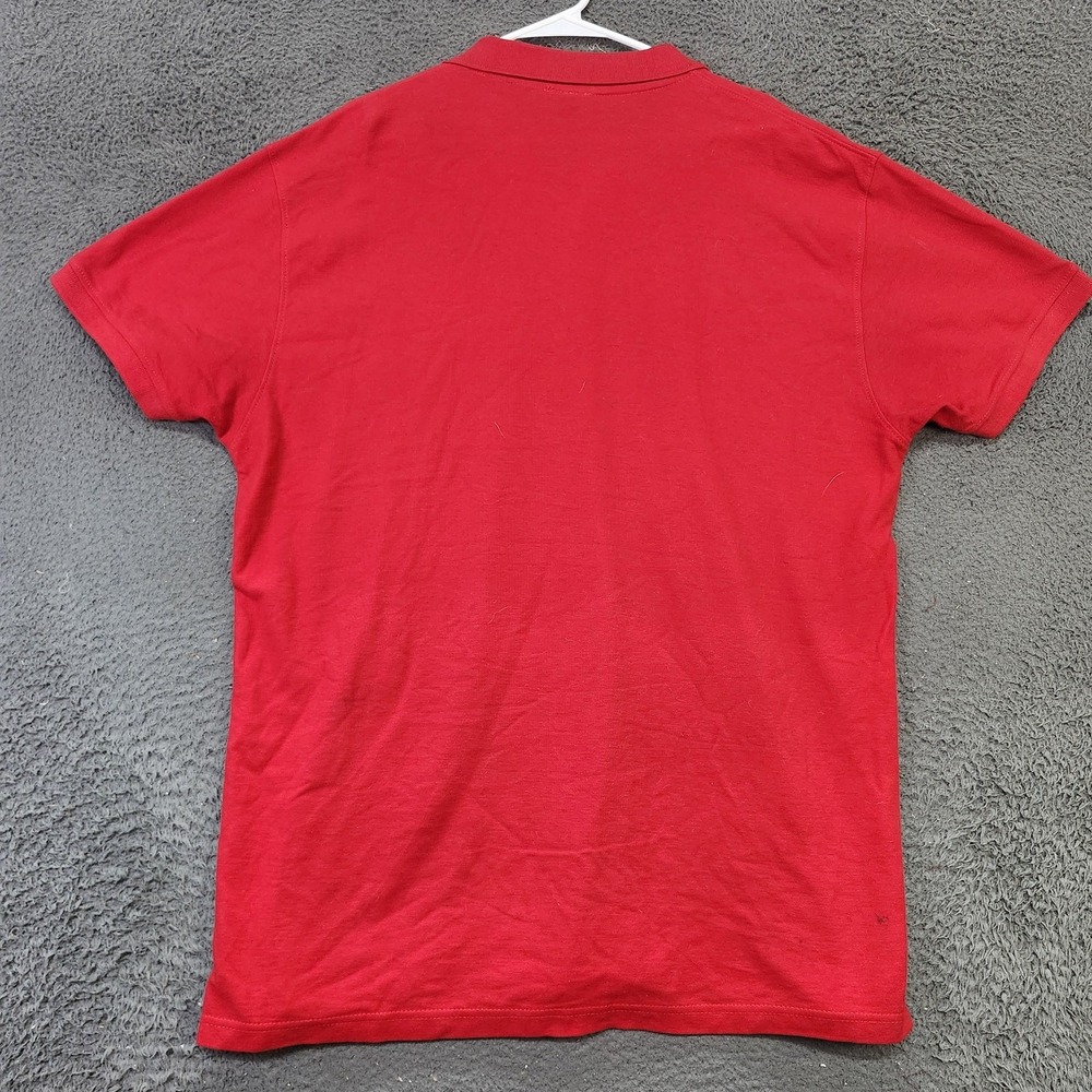 SAFON Polo Shirt Mens 2XL Red España Spain Crest Number 5 Soccer Cotton Jersey - Picture 7 of 9